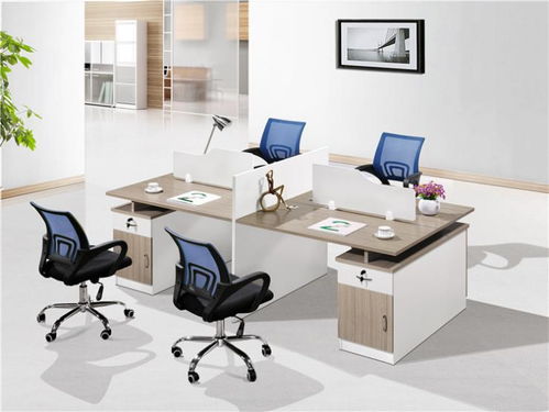 现代办公空间优化方案 四人位与六卡位简约办公桌椅组合深度解析