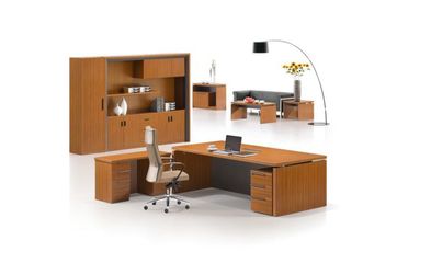 潍坊优质办公家具 老板台经理桌0801与胶板办公桌的卓越之选